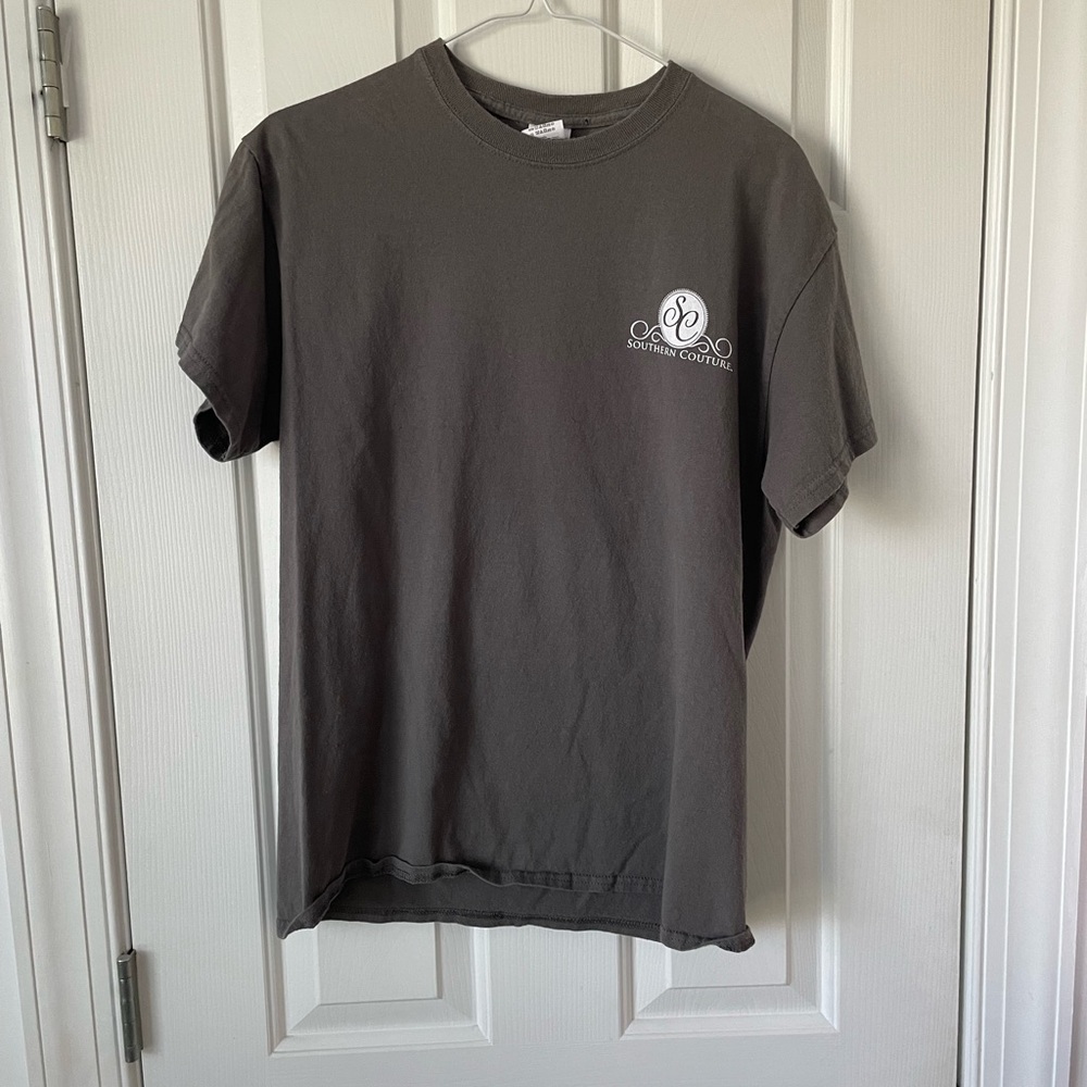 Medium, Gray, Southern Couture t-shirt.